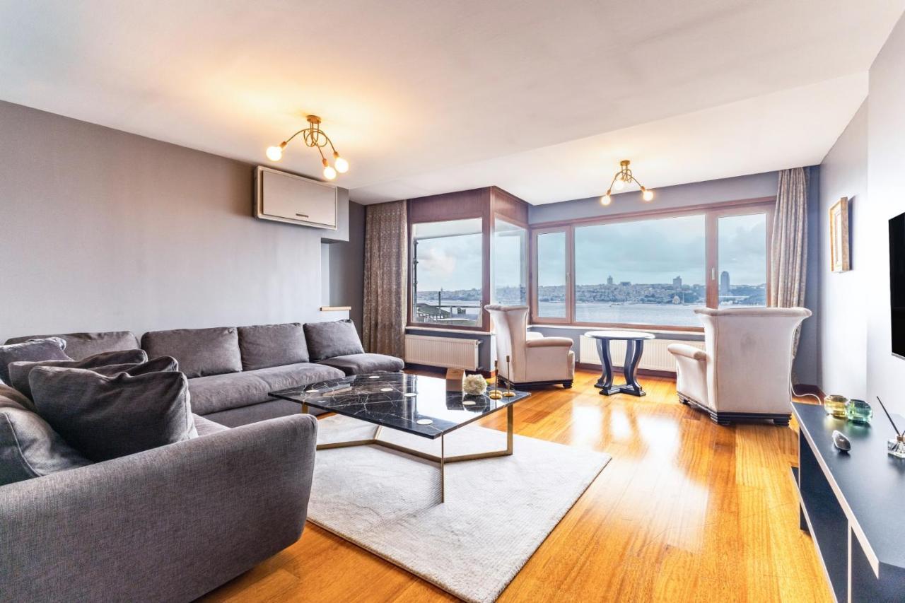 Апартаменты Duplex Flat W Panoramic Bosphorus View And Terrace Стамбул Экстерьер фото