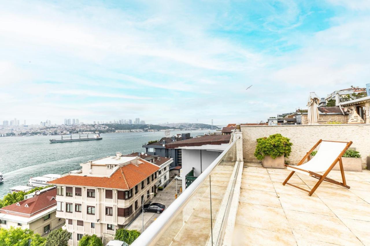 Апартаменты Duplex Flat W Panoramic Bosphorus View And Terrace Стамбул Экстерьер фото